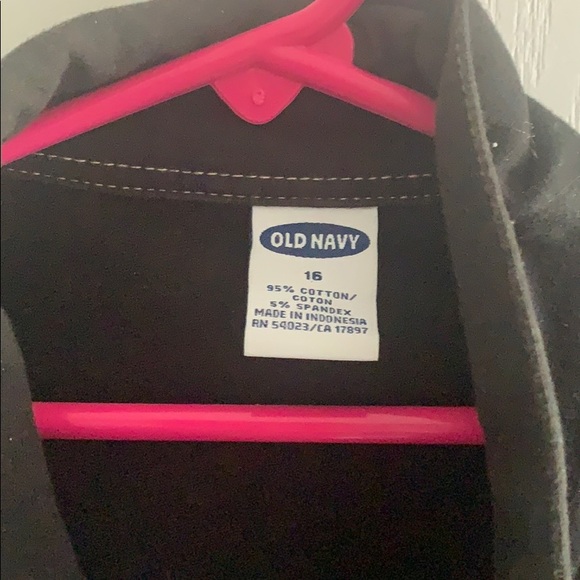Old Navy Black Cotton Black "Jean" Jacket - Picture 3 of 4